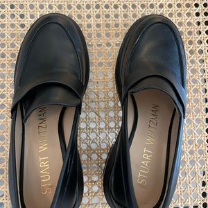 Stuart Weitzman Aiden Rise Leather Loafers